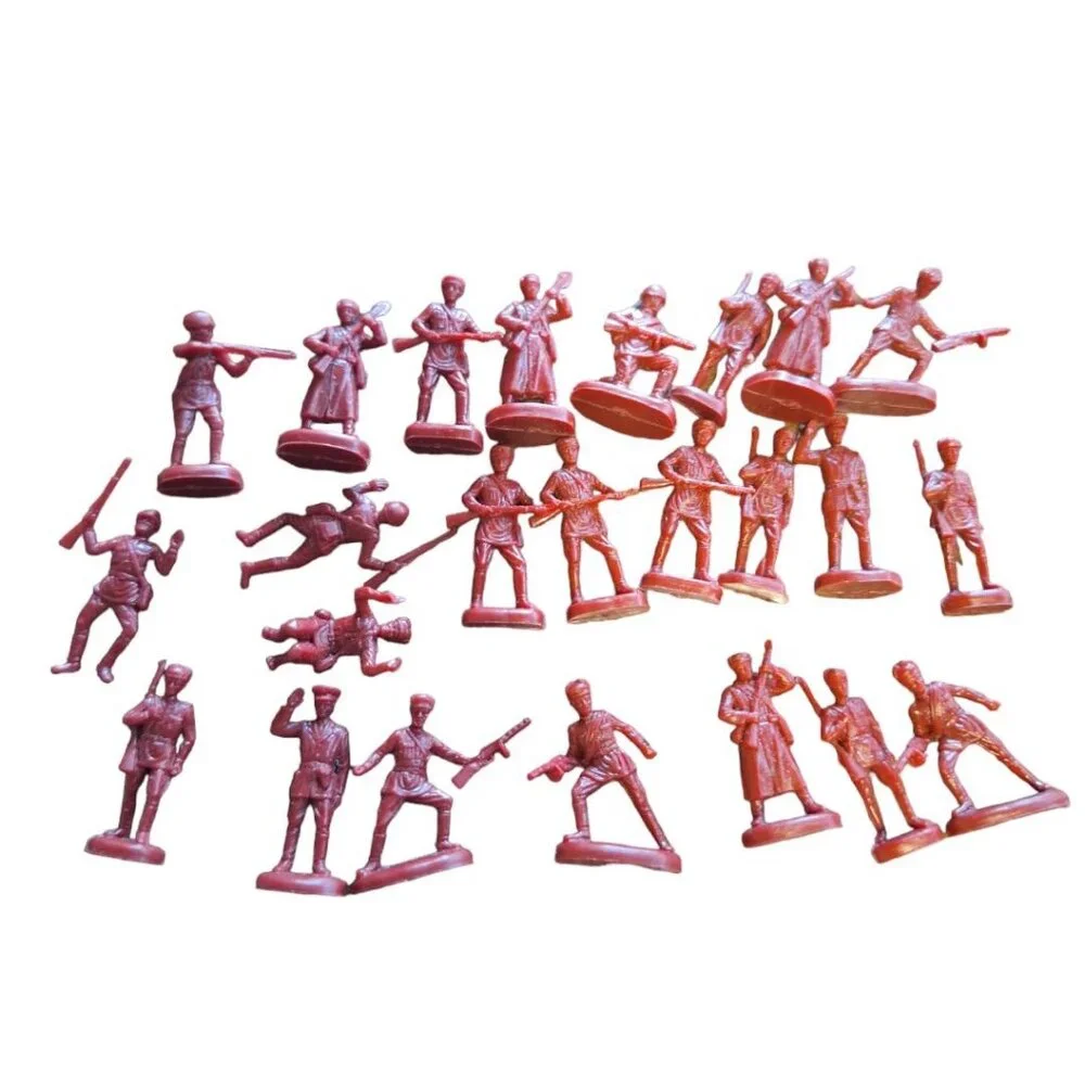 Tank Game Replacement Men Soldiers Red Pieces Parts 1975 War Strategy‎ Small